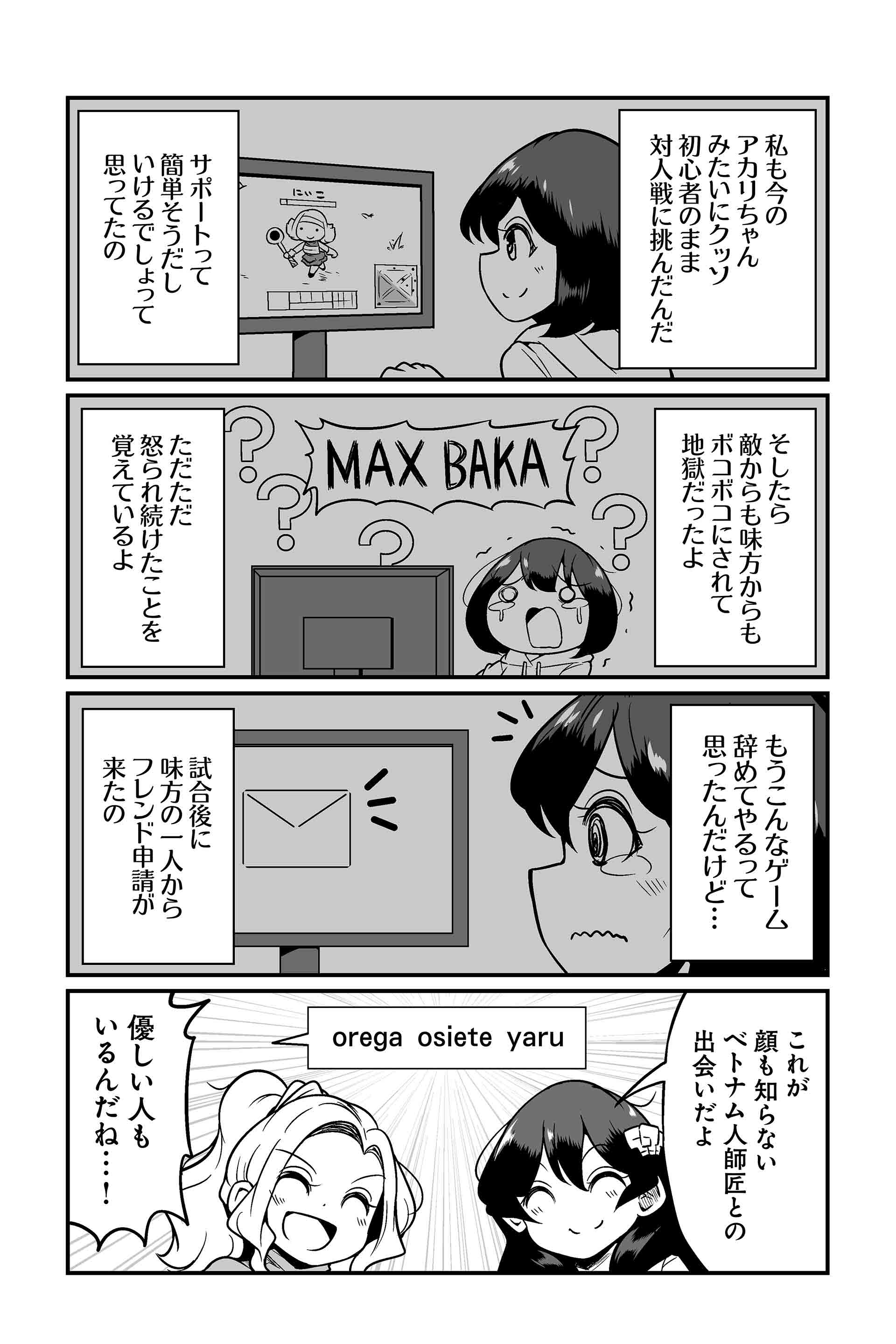 ちなみに野良プレイヤーからのフレンド申請は基本的に暴言を投げかけるために使われる