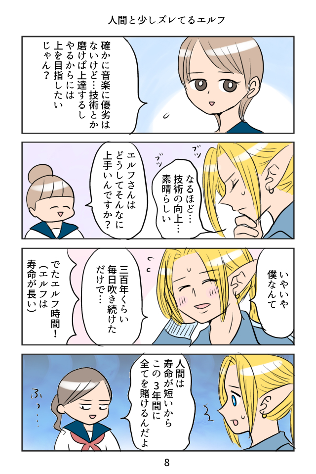 吹奏楽部にエルフが来た
