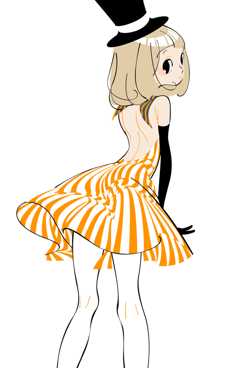 オレンジドレス